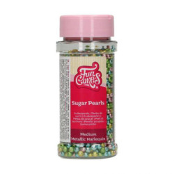 Mini perle sucre métal harlequin 80g - FunCakes