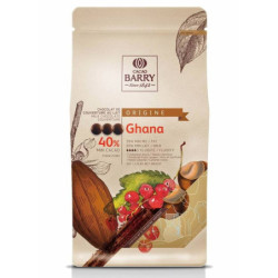 Chocolat de couverture au lait Ghana 40% 1kg -  Cacao Barry