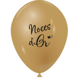 Ballon nacre x 10 "Noces d'Or"