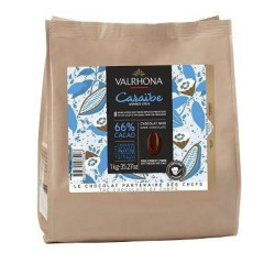 Caraïbe 66 % 1kg - Chocolat noir à pâtisser Valrhona