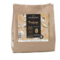Blond Dulcey 35 % 1kg - Chocolat blond à pâtisser Valrhona