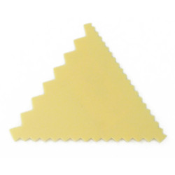 Peigne à décor triangle en plastique 3 côtés - Mallard Ferrière