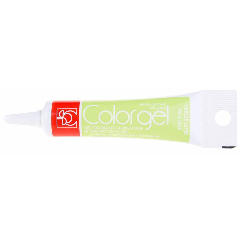 Tube Colorant gel Vert Citron 20g - Modecor