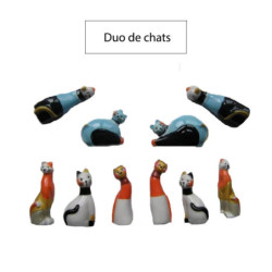100x Fèves Duo Chats