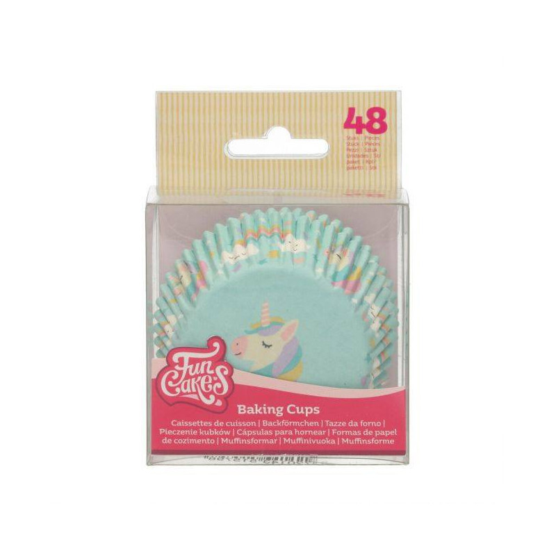 Caissettes Cupcakes Licorne x48 - Funcakes