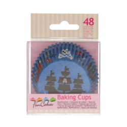 Caissettes Cupcakes Pirate - x48 - CakeSupplies