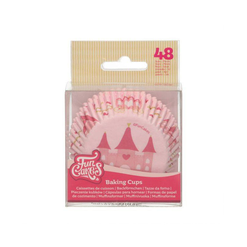 Caissettes Cupcakes Château Princesse x48 - Funcakes