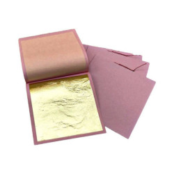 Feuille d'or alimentaire x10 80x80mm