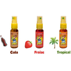 Candy spray cola/fraise/tropical - 15 pièces