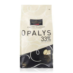 Opalys 33% 3kg - Chocolat blanc à pâtisser Valrhona