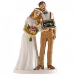 Couple de mariés Londres 16cm - Dekora