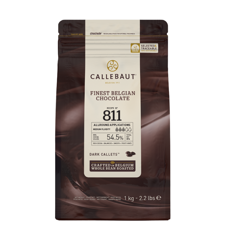 Chocolat 811 noir 54,5% 1kg - Callebaut