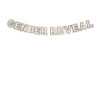Guirlande Gender Reveal Blanc et Or 2m