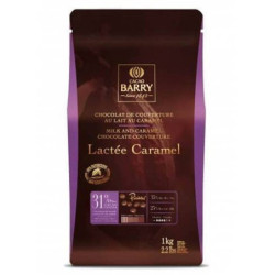 Chocolat de couverture Lactée Caramel 31.1% Cacao Barry 1KG