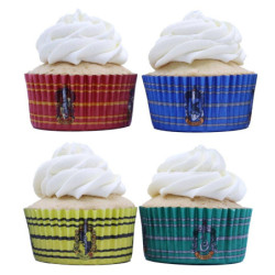 Caissettes Cupcakes alu HARRY POTTER - La maison Poudlard x 60