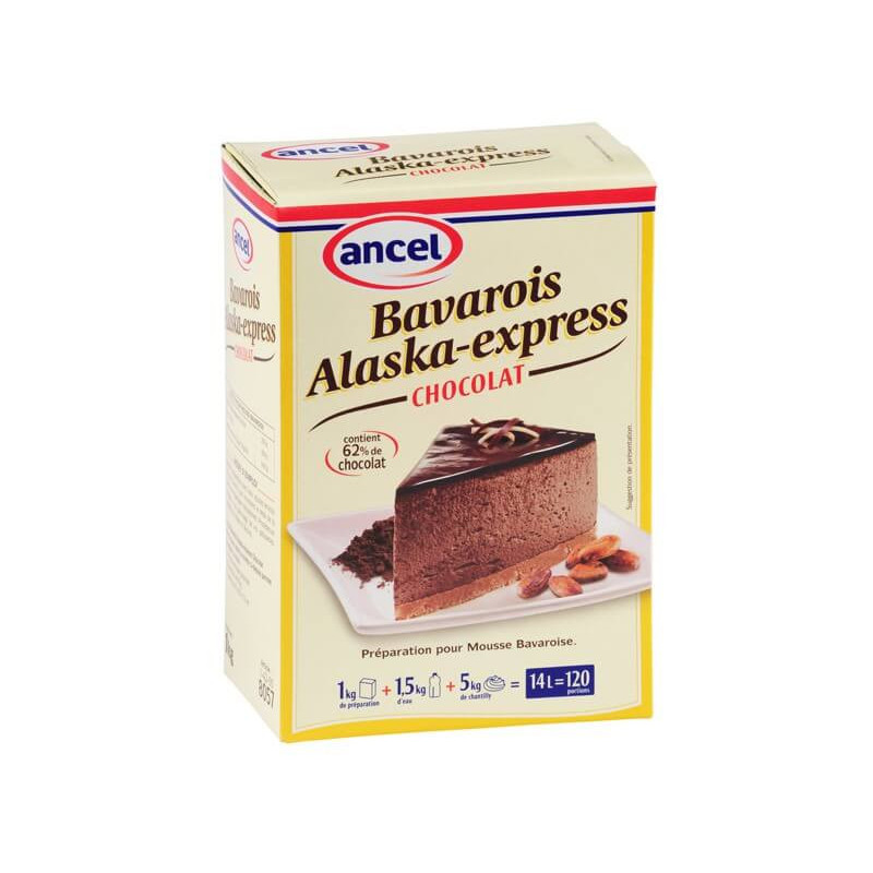 Préparation bavarois Alaska Express Chocolat 1kg - Ancel