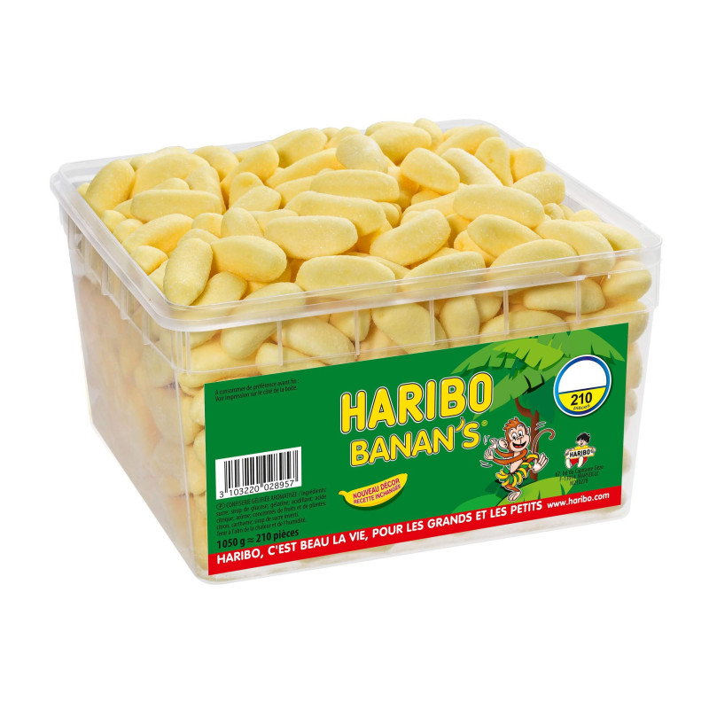 Haribo Banan's boîte - 210 pièces